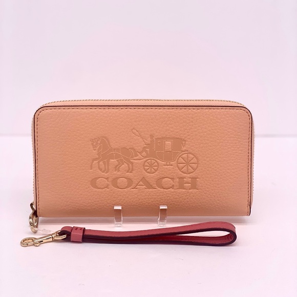 COACH Long Zip Around Wallet With Horse And Carriage - Picture 6 of 14